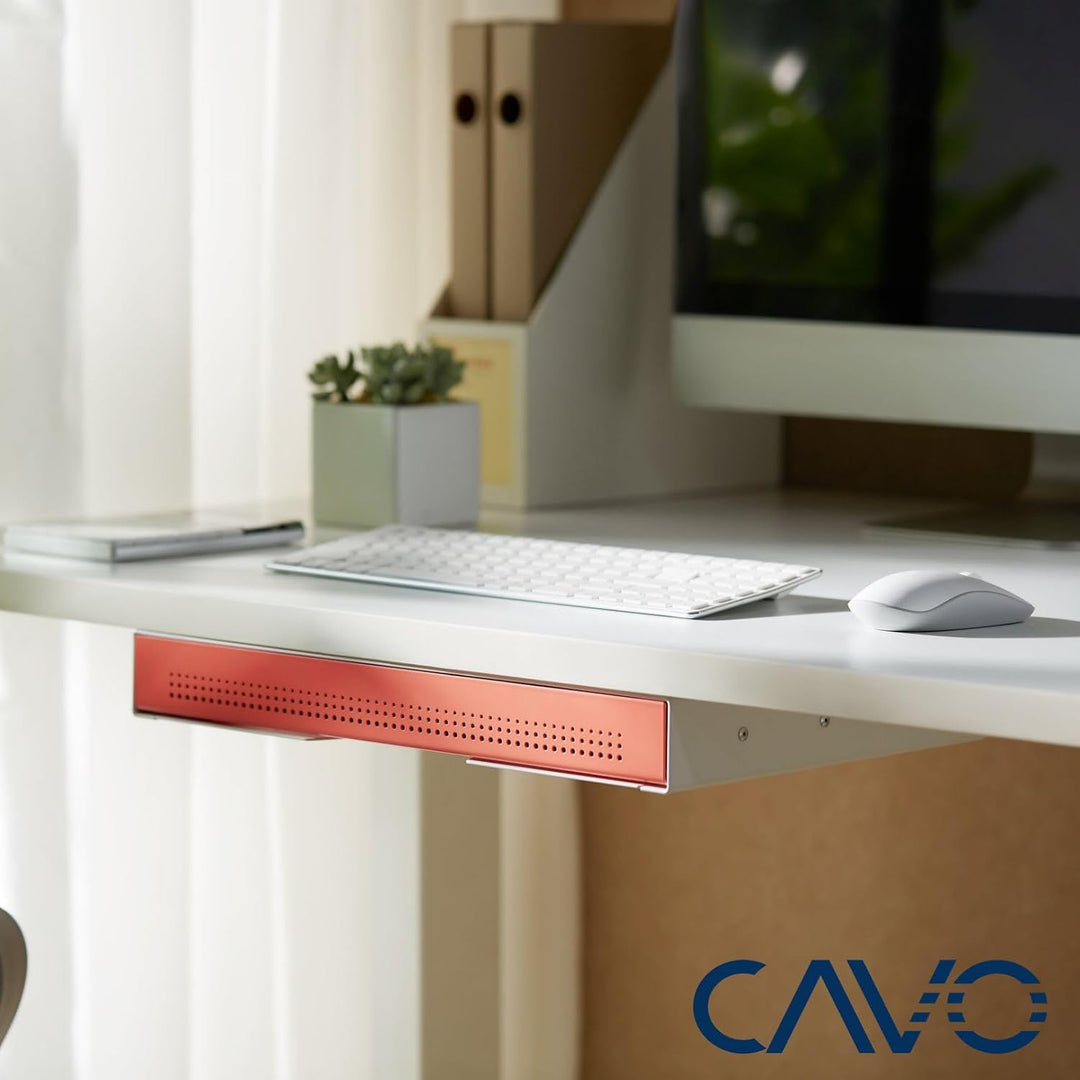 CAVO Dokumentenschublade aus Stahl 410 x 272 mm Koralle, weiss, Schreibtischschublade Unterbauschubl