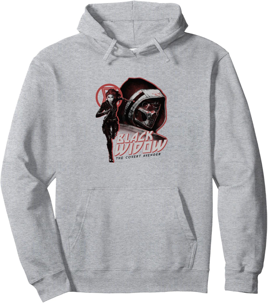 Marvel Black Widow Purple Hue Portrait Pullover Hoodie