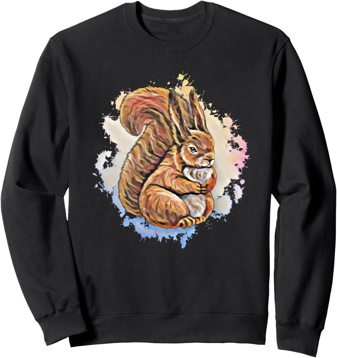 Eichhörnchen Motiv Streifenhörnchen Sweatshirt