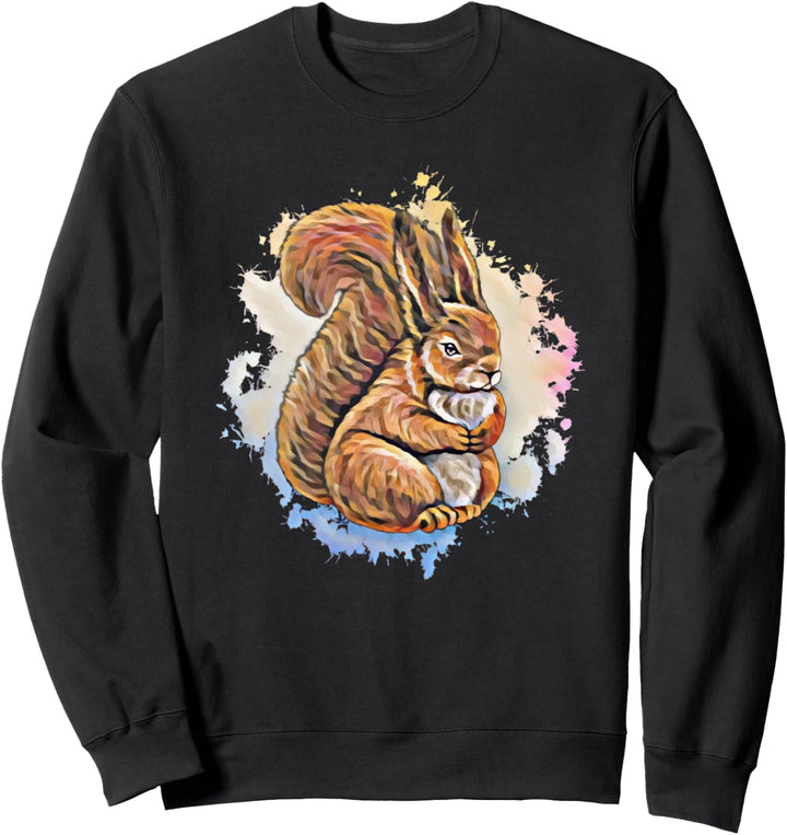 Eichhörnchen Motiv Streifenhörnchen Sweatshirt