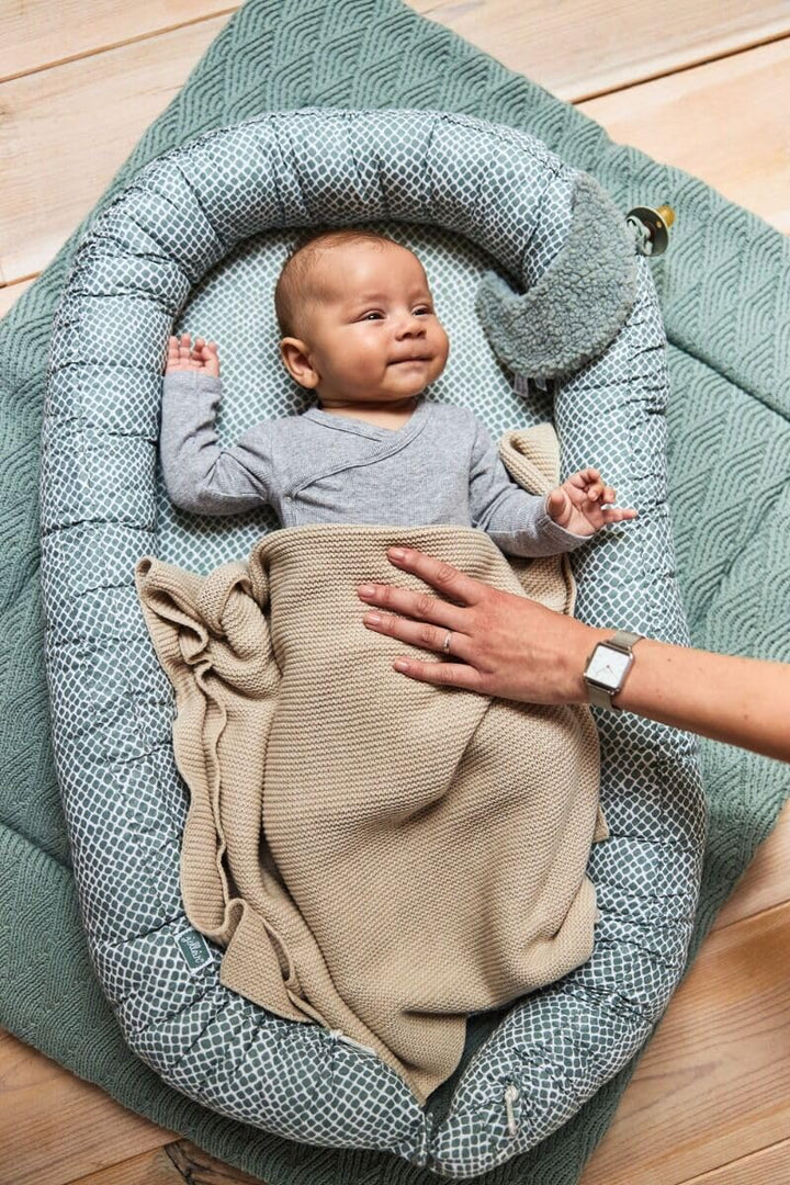Jollein Kinderdecke Basic Knit 75x100cm - Nougat Beige Baby, Beige Baby