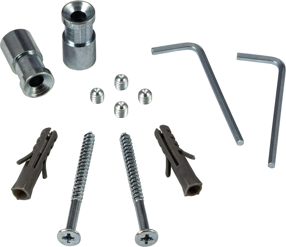 Gedotec Design Küchenreling Wand-Relingsystem Küche | Edelstahl-Optik | Reling-Set Länge: 600 mm | R