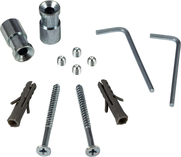 Gedotec Design Küchenreling Wand-Relingsystem Küche | Edelstahl-Optik | Reling-Set Länge: 600 mm | R