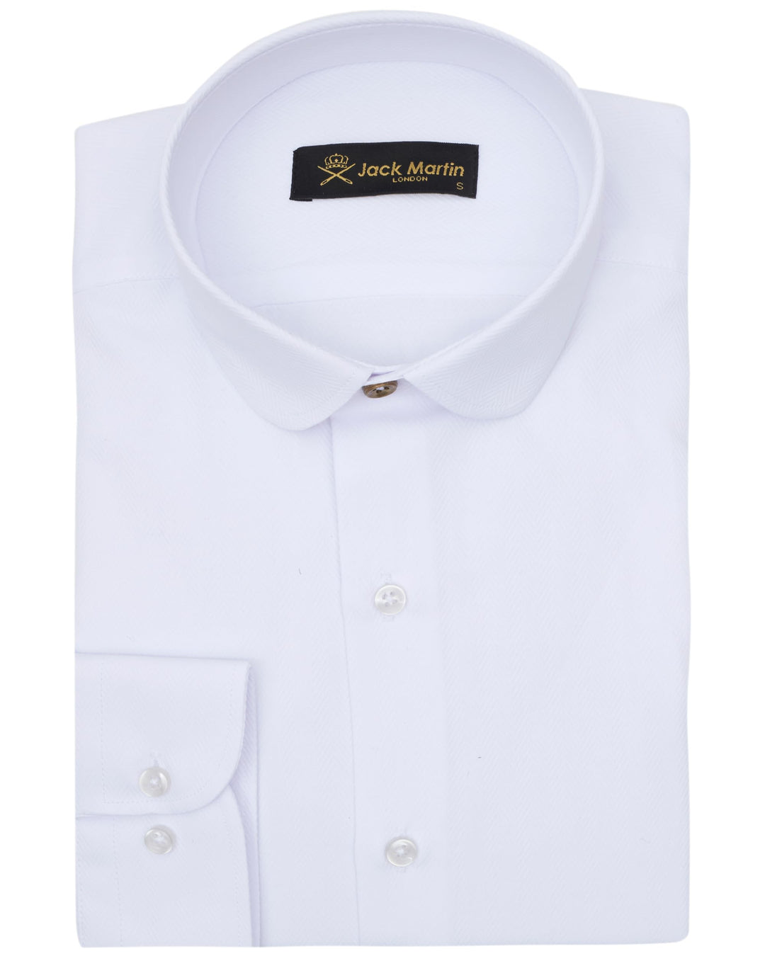 Jack Martin London Hemd mit Rundkragen für Herren | Slim-Fit-Businesshemden & Freizeithemden mit Run