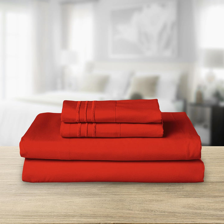 Elegant Comfort TM Luxuriöses Bettwäsche-Set, ägyptische Fadenzahl 1500, Bestickt, hochwertig, Hotel