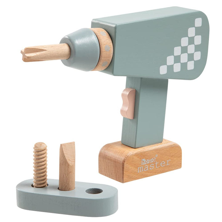howa Kinder Bohrmaschine aus Holz mit magnetischen Bits 4908