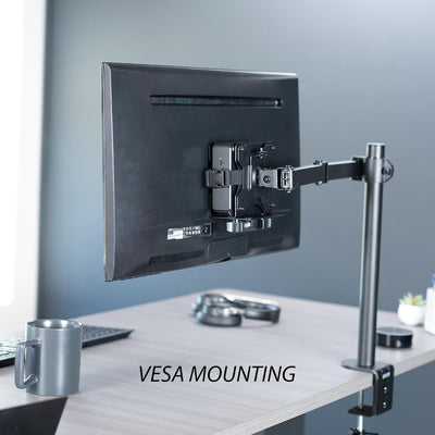 VIVO Verstellbare Thin Client Mini-PC-Halterung, CPU-VESA-Untertisch- und Monitorarm, Computerhalter