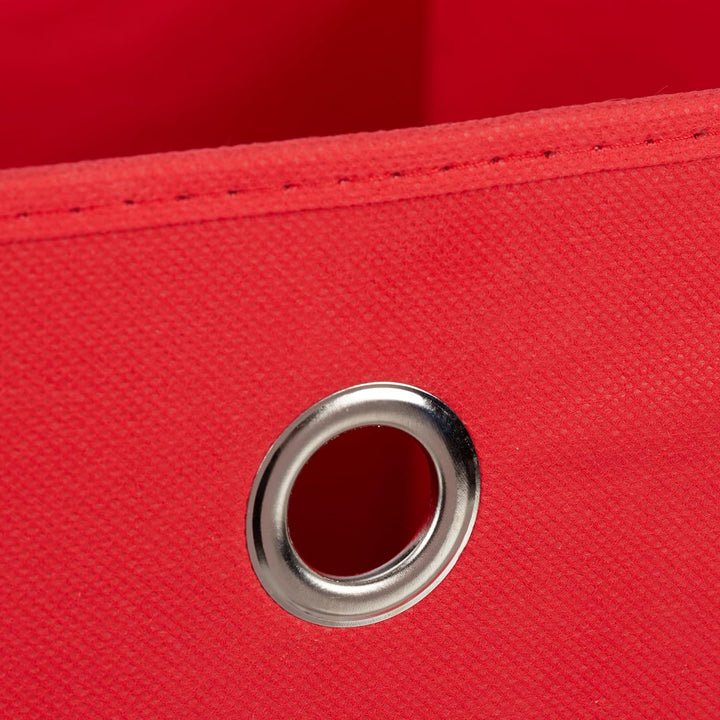 Relaxdays Aufbewahrungsbox 4er Set, Faltbare Regalboxen, HxBxT: 30 x 30 x 30 cm, Grifflöcher, Faltbo