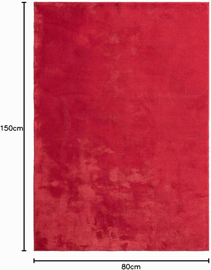 the carpet Relax – Superweiches Badezimmerteppich, Flauschige Badematte in Felloptik, rutschfest &amp; W