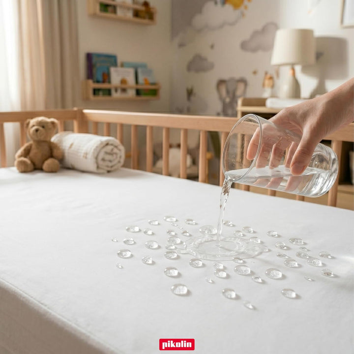 Pikolin Home - Extra weicher Frottee-Matratzenschoner (100 % Baumwolle) mit wasserdichter und atmung