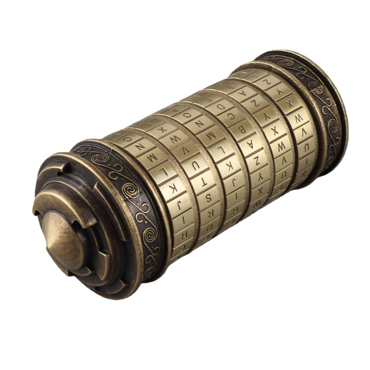 PUSOKEI Da Vinci Code Cryptex Schloss Mini Cryptex Valentinstag Geld Puzzle Box Schloss Ring Halter