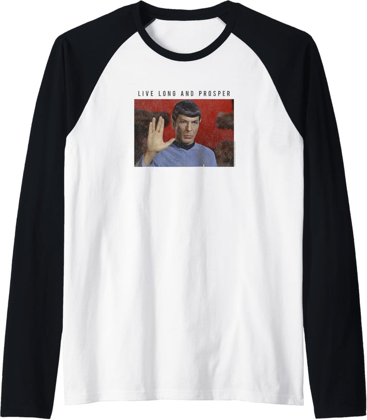 Star Trek: The Original Series Spock Live Long And Prosper Raglan