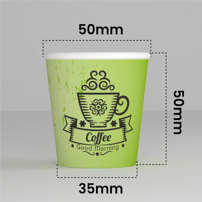 CuzcoGreenCUP 1000 Kaffeebecher aus Papier, 65 ml, umweltfreundliche & biologisch abbaubare Einwegbe
