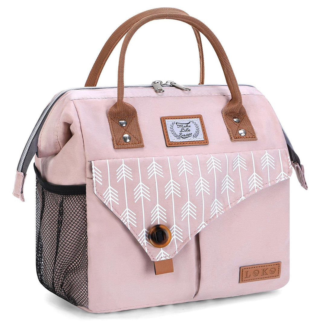Lekesky Kühltasche Damen Lunchtasche Isolierte für Frauen Auslaufsichere weit geöffnete Lunchbox, 11