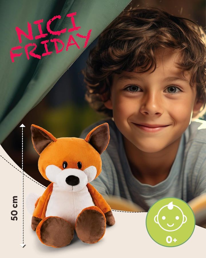 NICI Kuscheltier Fuchs Fabio 50cm - orange - Weiches Plüschtier – niedliches Stofftier zum Kuscheln