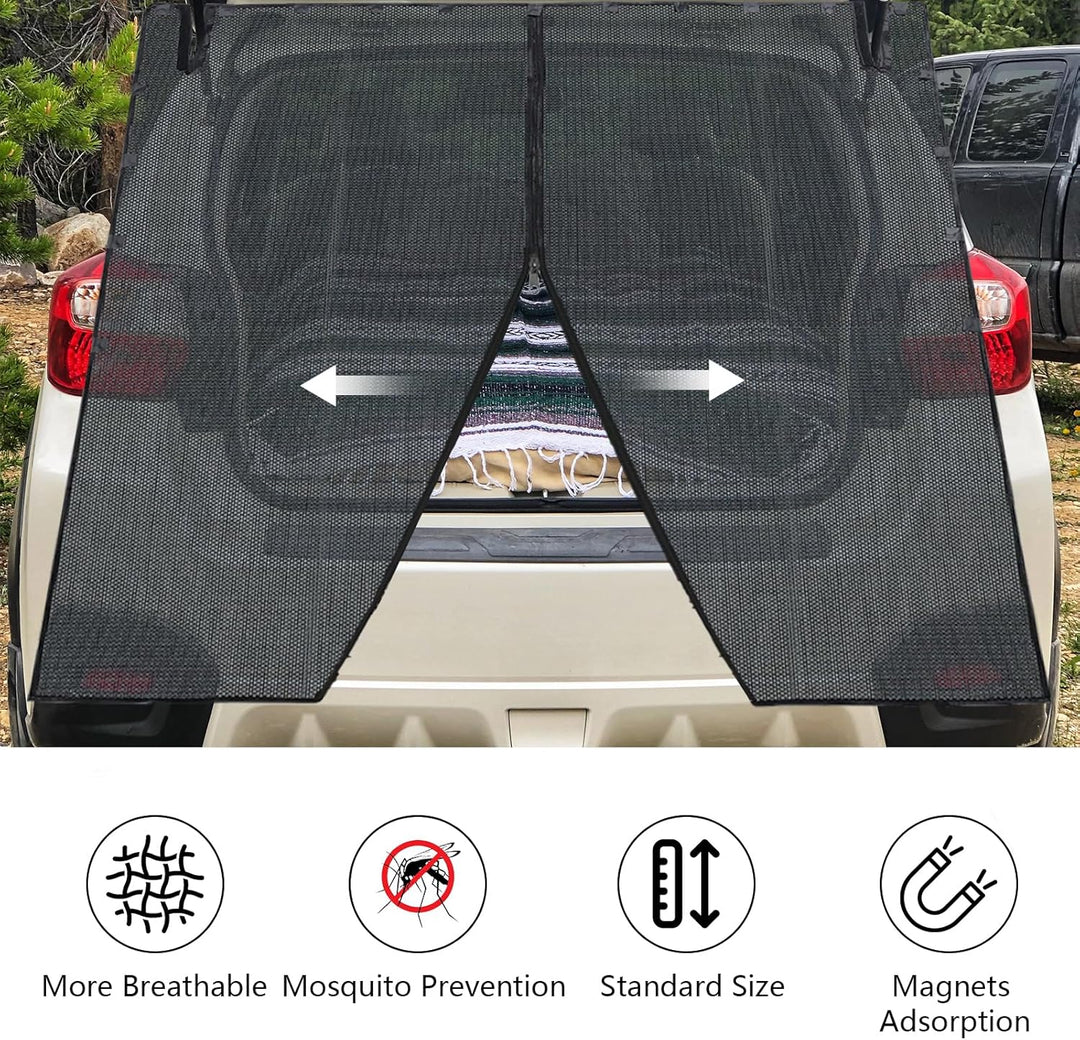 Fliegengitter für Camper Vans – Magnetisches Heckklappen Netz 180×150 cm – Mückenschutz & Sichtschut