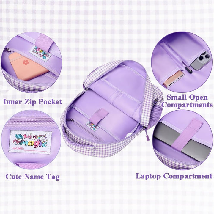 Schulrucksack Kinder Mädchen Grundschule Schultaschen Sets für Mädchen Kinderrucksack Daypack Gross