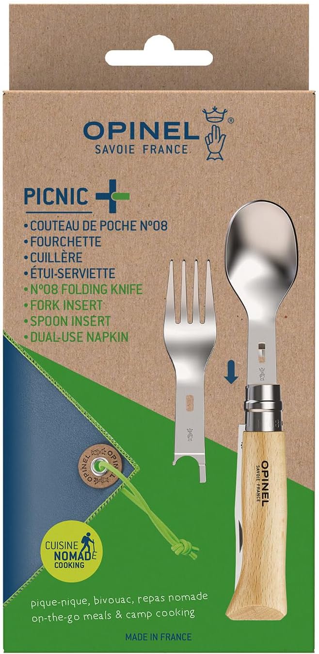 Opinel PLUS PICNIC WITH N08 BEECH /1, Braun, Schwarz