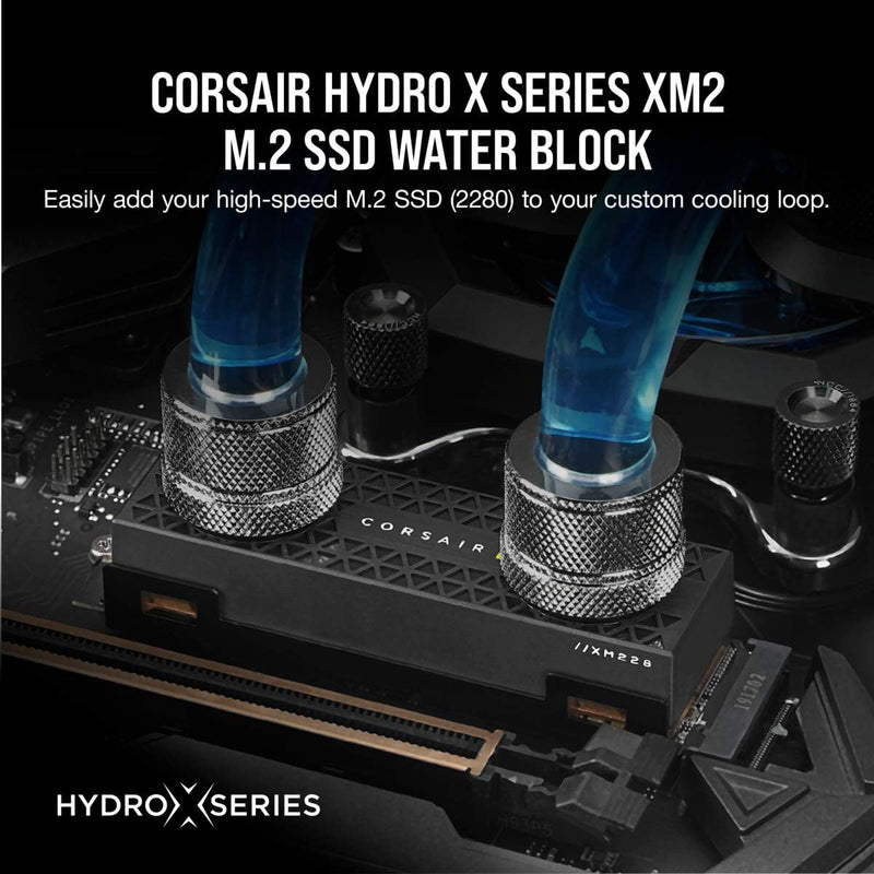 Corsair Hydro X Series XM2 M.2 SSD-Wasserkühler (M.2 SSD Individuellen Kühlkreislauf, Kupferkühlstru