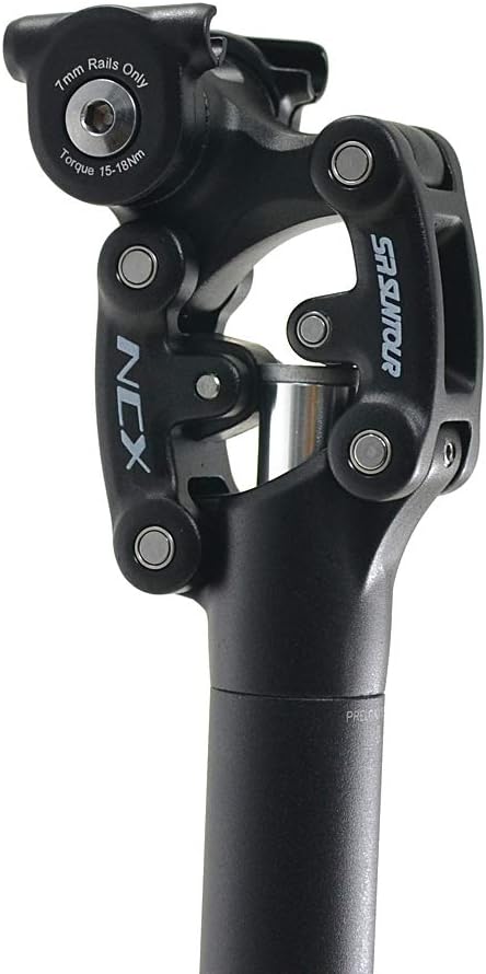 SR-Suntour SR Suntour Bike Federsattelstütze SP12-NCX Durchmesser 31,6 mm 400 mm Länge Fahrradsattel