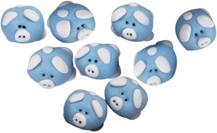 Engelhart Schweinchen Spiel Wurfelspiel mit 60 Keramik Schweinchen – Ferkelspiel in Holzbox, lustige