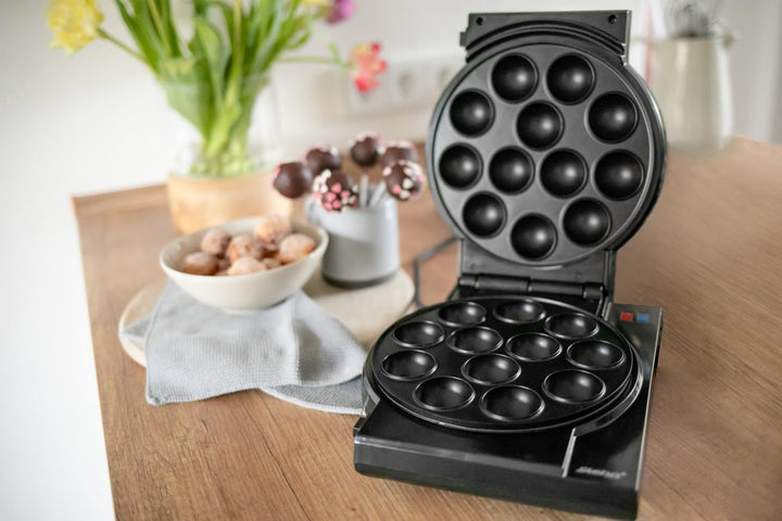 Steba Elektrogeräte 18-33-80 Maker 3 in 1, 3 antihaftbeschichtete Pops, Muffins und Donuts, Platten