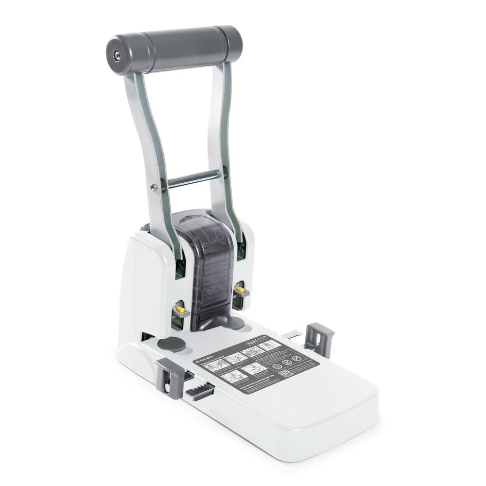 Rapesco 1404 Germ-Savvy Antibakteriell, ECO P1100 Kraftlocher, 100 Blatt, Soft Weiss Germ-Savvy ECO