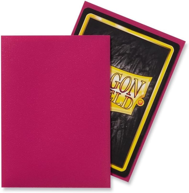 5 Packs Dragon Shield Matte Magenta Standard Size 100 ct Card Sleeves Value Bundle!