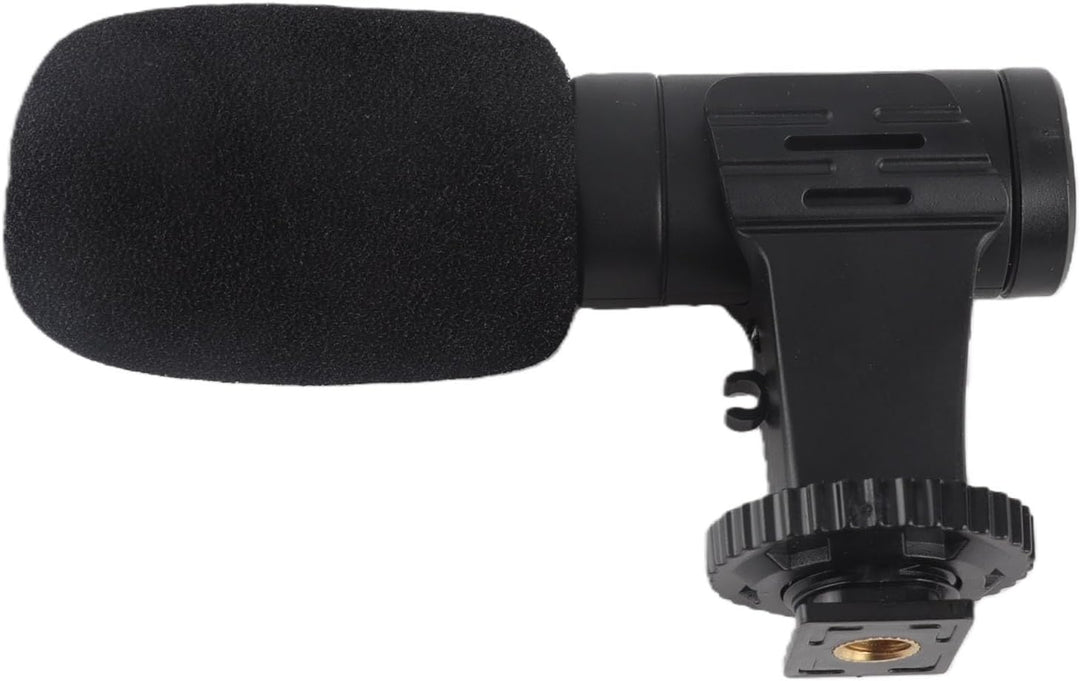 Goshyda On-Camera-Mikrofon, 3,5-mm-Universal-Videomikrofon, Rauschunterdrückungsmikrofon mit Winddic