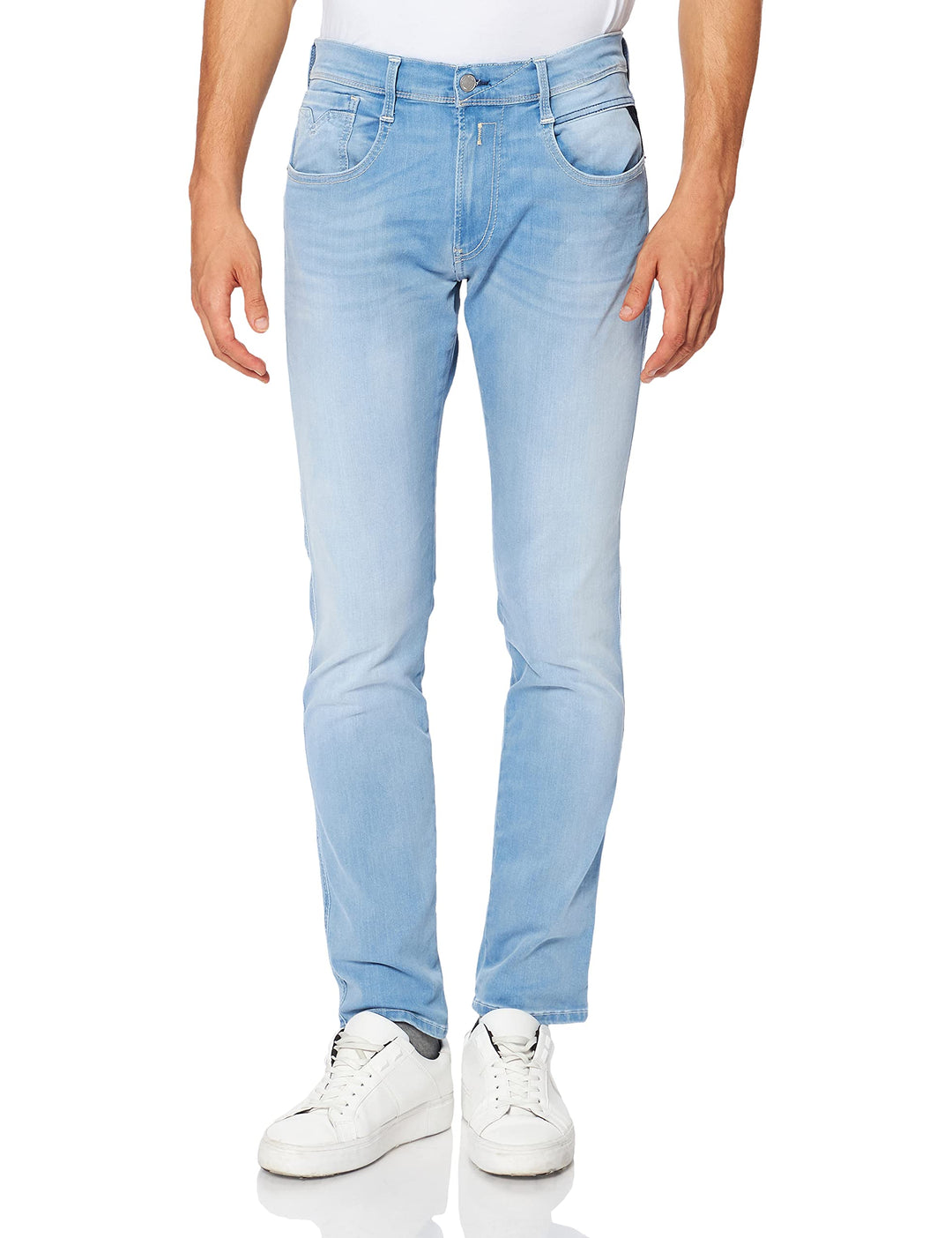Replay Herren Jeans Anbass Hyperflex Re-Used Xlite 27W / 30L 010 Light Blue, 27W / 30L 010 Light Blu