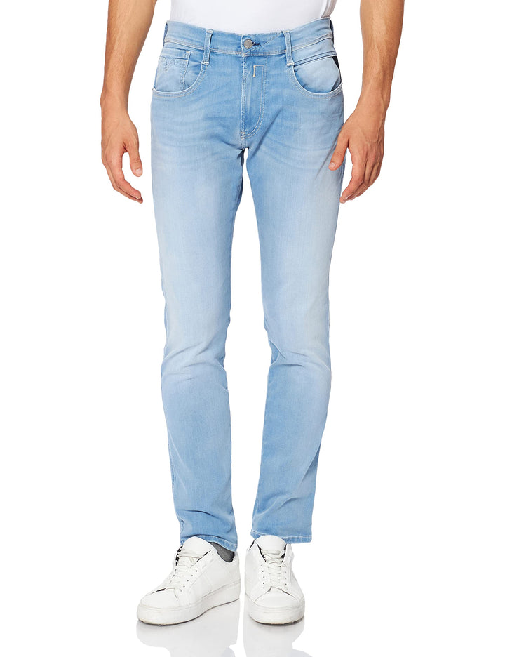 Replay Herren Jeans Anbass Hyperflex Re-Used Xlite 27W / 30L 010 Light Blue, 27W / 30L 010 Light Blu