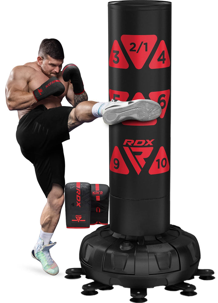 RDX 6FT 330LB Boxsack Stehend Erwachsene, Trainingshandschuhe und Überzug Set XXL Freistehender Stan