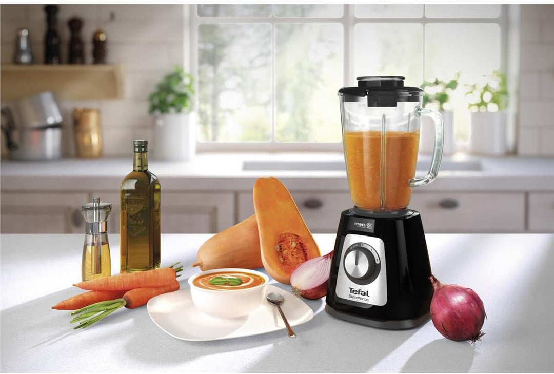 Tefal BL435831 BL4358 Standmixer, Glas, 1.75 liters, Schwarz