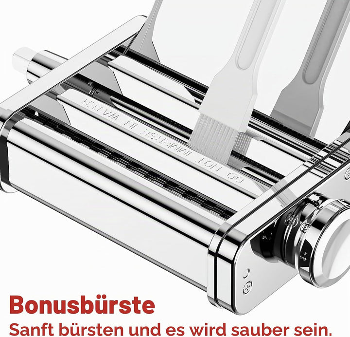 Gvode 3-in-1 Edelstahl Nudelaufsatz für KitchenAid Standmixer & Artisan, Pasta Zubehör für KitchenAi
