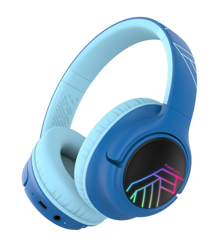 PowerLocus Bobo Bluetooth Kopfhörer Kinder, Kinderkopfhörer Over Ear mit 74/85/94dB Lautstärkebegren