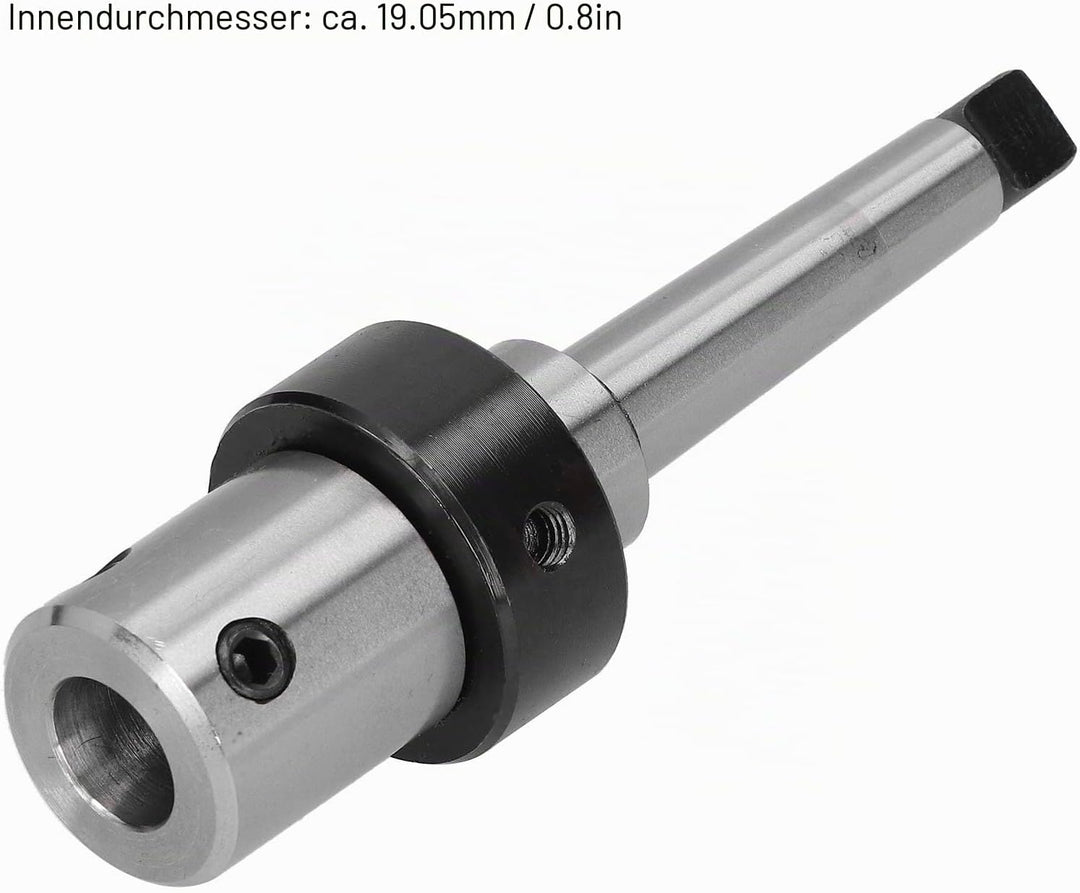 Ringschneidendorn für Bohrmaschine, Morsekegel 2 (MT2) bis 3/4"Weldon-Schaft mit Kühlsystem für den