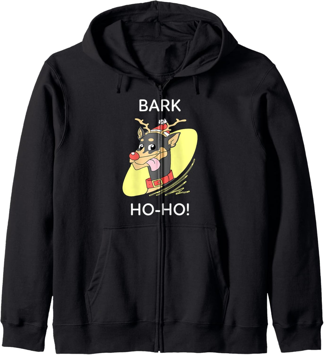 Komisch Dobermann Hund Weihnachten Geschenk Kapuzenjacke