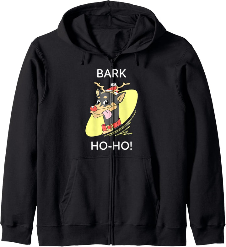 Komisch Dobermann Hund Weihnachten Geschenk Kapuzenjacke