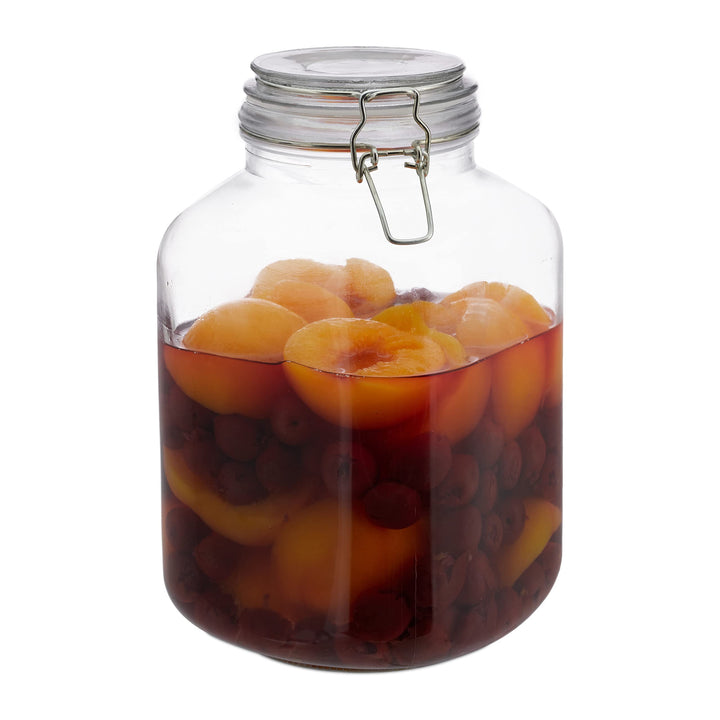 Relaxdays Einmachglas, 16er Set, 3 Liter, Einmachglas, Grosstopf, luftdicht, luftdicht, verschliessb