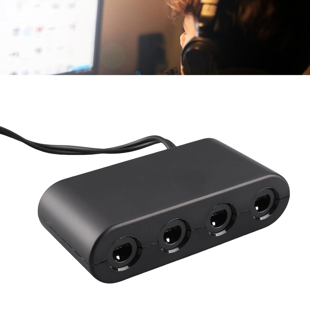 Naroote GC Controller-Adapter mit -Funktion für, PC, 4 Anschlüsse, 3-in-1-Game-Controller-Adapter fü