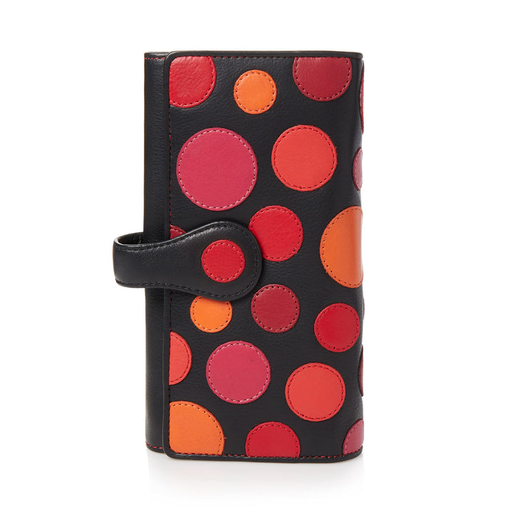 VISCONTI 100% Pur Leder Portemonnaie Damen RFID Schutz Geldbeutel Damen Geldbörse Bifold Mehrfarbig