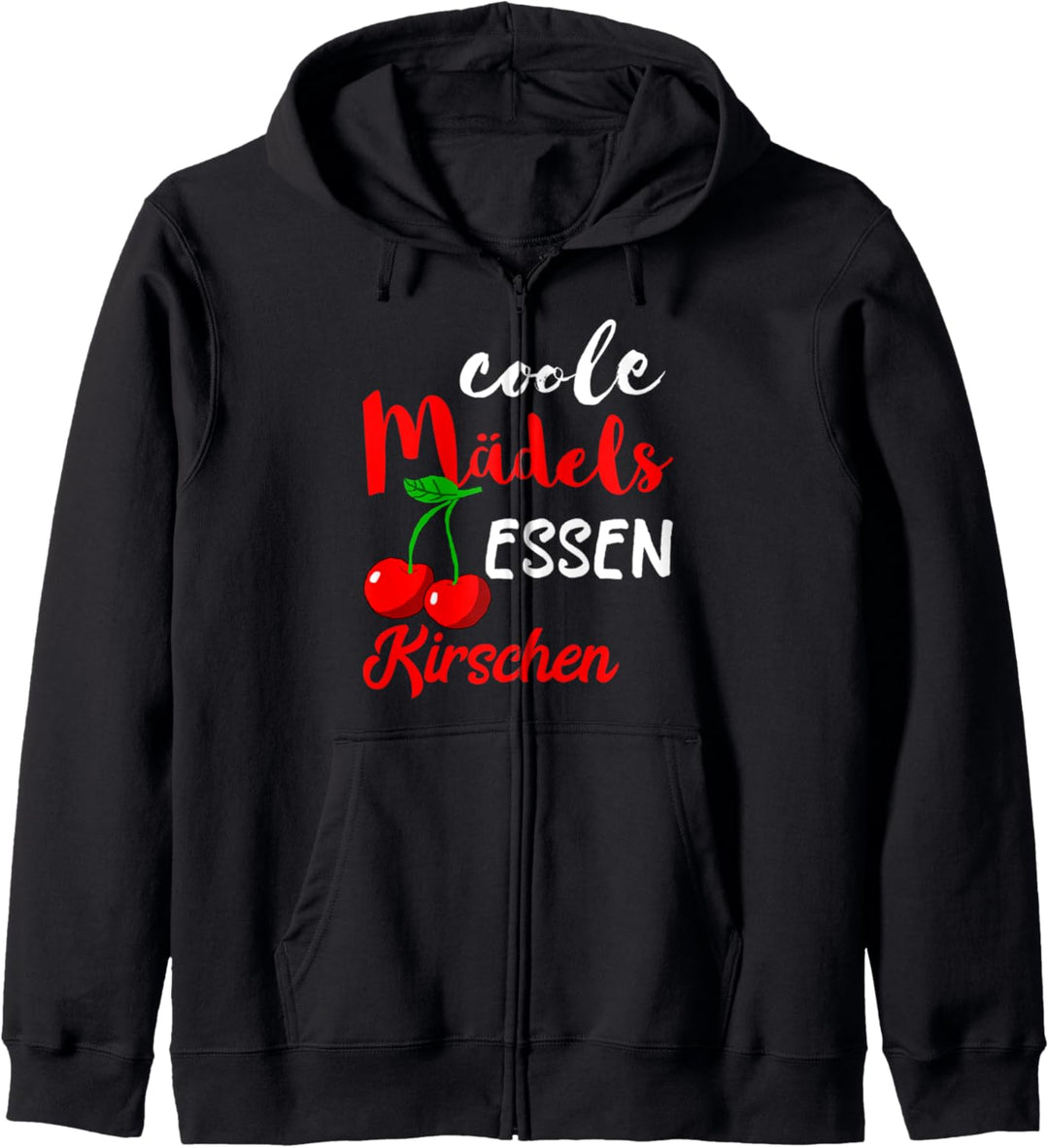 Coole Mädels Essen Kirschen Obst Frucht Süsse Cherry Früchte Kapuzenjacke