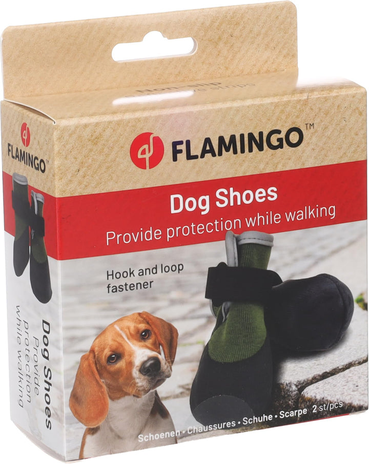 hundeschuhe - Magna - 2 Stück - grün - L - 5,7x5,2x11,4 cm - Polyester - weiche Sohle - rutschfest -
