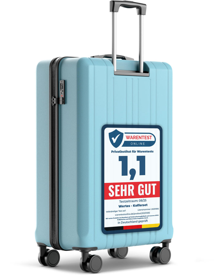 Koffer Gross 77cm - 100L - TSA Schloss Hartschalen Koffer mit Doppelrollen, Reisekoffer & Trolleys,