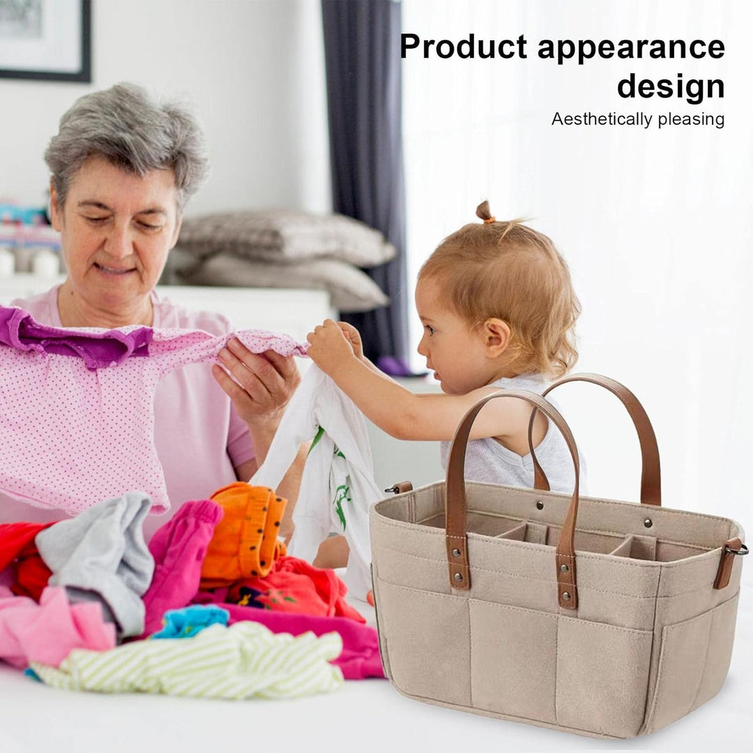 Baby Windel Filztasche, Grosse Wickeltasche Aus Weichem Filz,Multifunktionale Tragbare Windelaufbewa