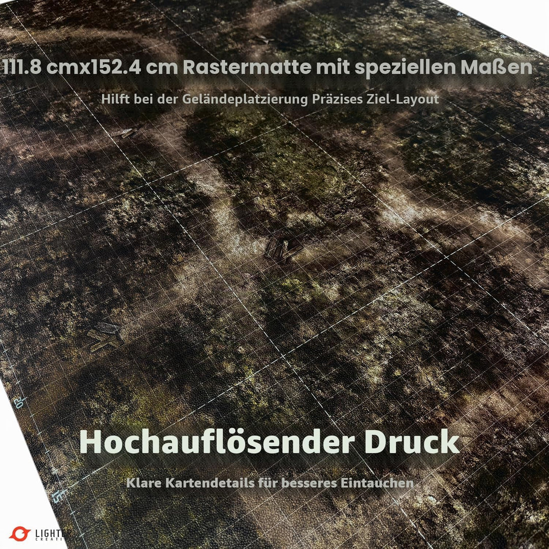 Spielmatte 44 x 60 Matte für WHAoS, 112 x 152 cm, aus Kunstleder, 1,1 mm Dick - Blighted Gloommoor