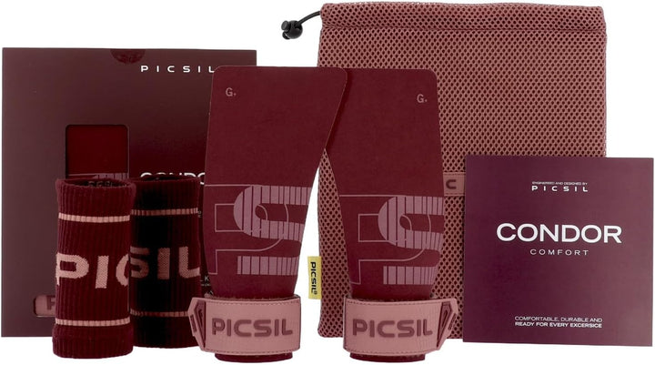 PICSIL Condor Hand Grips – Profi‑Griffpolster aus Kunstleder, Chalk‑kompatibel, Handschutz für Calis