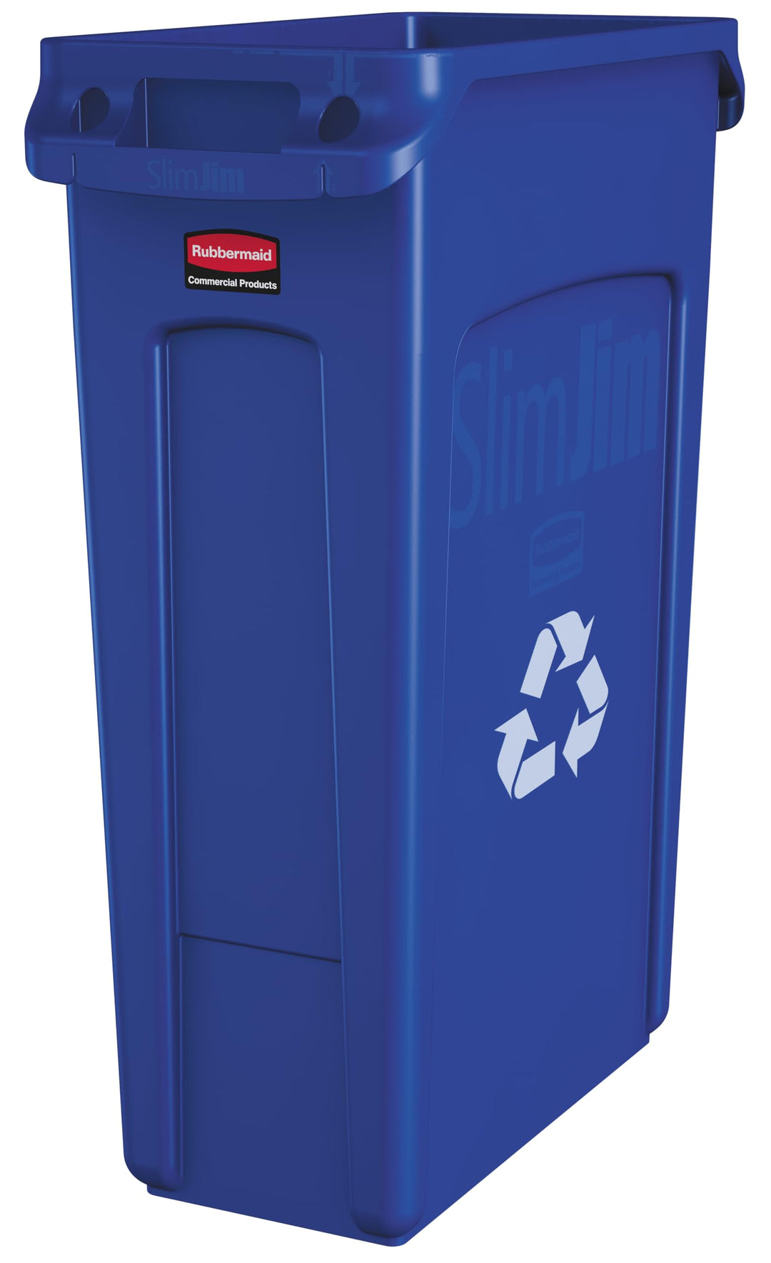 Rubbermaid Commercial Products FG354007BLUE Slim Jim Recyclingbehälter mit Lüftungskanälen, 87 L, B5