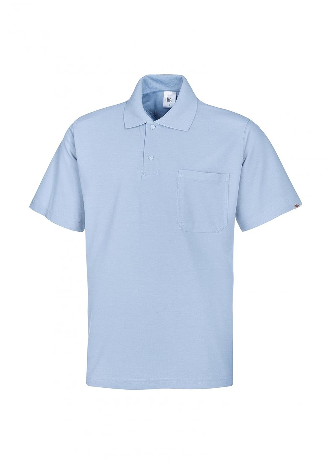BP 1612-181-11-M Unisex-Poloshirt, 1/2 Ärmel, Polokragen mit Knopfleiste, 70 cm, 220,00 g/m² Stoffmi
