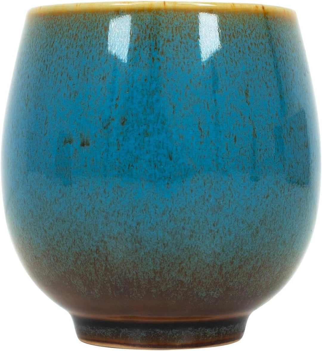 Mate Tee Zubehörset - Keramik-Kalebasse Isla (220 ml), Bombilla, Reiniger, Korkpolster, Mate Tee Kür